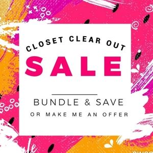 Cleaning out closet. Anything with ⬇️ is on sale.